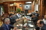 جلسه هم اندیشی دکتر پنج مینی رییس آموزشکده و دکتر نیکفر نماینده مجلس شهرستان لاهیجان و سیاهکل با دکتر شمشادی رییس دانشگاه فنی گیلان 5