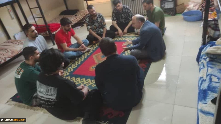 حضور مشاور در خوابگاه آموزشکده شهید رجایی لاهیجان به مناسبت هفته خوابگاه با موضوع رفع استرس و اضطراب امتحانات - اردیبهشت 2