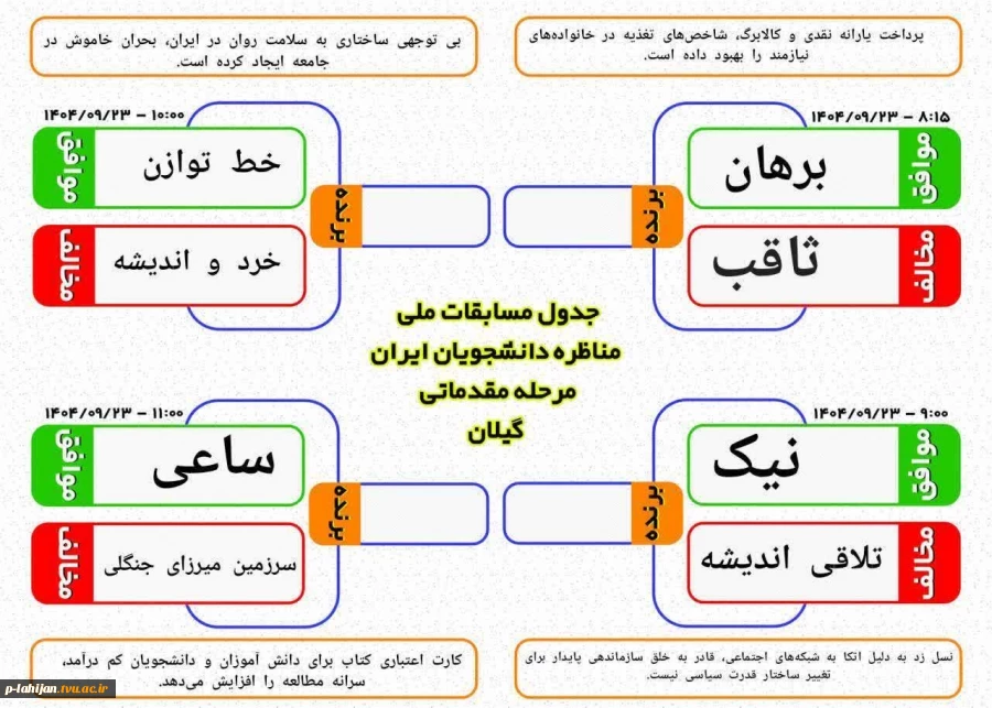 کسب مقام اول دانشجو علی زارعی عضو تیم مناظره «تلاقی اندیشه» در مسابقات ملی مناظره دانشجویی گیلان-آموزشکده ملی مهارت لاهیجان(شهید رجایی) آذر1404 9