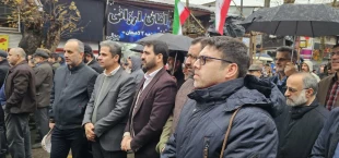 حضور ریاست و کارکنان آموزشکده شهید رجایی لاهیجان   در راهپیمایی ۲۲ بهمن ۱۴۰۴ 8