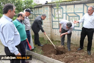 پویش درختکاری دانشگاهیان به نیابت از شهدا، در دانشگاه ملی مهارت واحد شهید رجایی لاهیجان  6