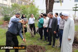 پویش درختکاری دانشگاهیان به نیابت از شهدا، در دانشگاه ملی مهارت واحد شهید رجایی لاهیجان  9