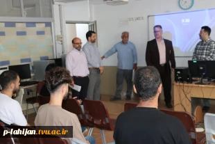 بازدید رییس اداره نظارت و ارزیابی دانشگاه ملی مهارت استان گیلان ، از روند برگزاری کلاس های حضوری آموزشکده ملی مهارت شهید رجایی لاهیجان 3