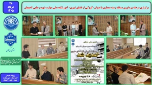 برگزاری مرحله ی داوری و اهدای جوایز برترین های مسابقه رشته معماری با عنوان «کروکی از فضای شهری» آموزشکده ملی مهارت شهید رجایی لاهیجان 2