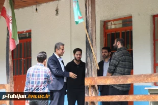بازدید رئیس آموزشکده ملی مهارت شهید رجایی لاهیجان از اردوی جهادی دانشجویان در اشکورات رحیم آباد-روستای زیاز 7