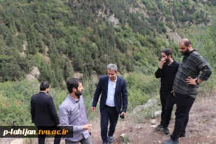 بازدید رئیس آموزشکده ملی مهارت شهید رجایی لاهیجان از اردوی جهادی دانشجویان در اشکورات رحیم آباد-روستای زیاز 9