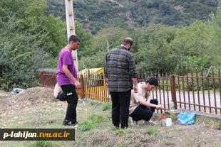 بازدید رئیس آموزشکده ملی مهارت شهید رجایی لاهیجان از اردوی جهادی دانشجویان در اشکورات رحیم آباد-روستای زیاز 12