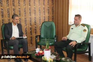 برگزاری نشست تعاملی رییس آموزشکده ملی مهارت لاهیجان با رئیس کلانتری ۱۲ لاهیجان 3