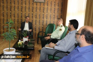 برگزاری نشست تعاملی رییس آموزشکده ملی مهارت لاهیجان با رئیس کلانتری ۱۲ لاهیجان 7