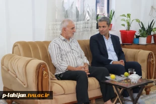 دیدار رییس آموزشکده ملی مهارت لاهیجان با جانباز دوران 8 سال دفاع مقدس 6