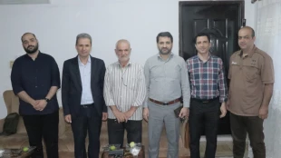 دیدار رییس آموزشکده ملی مهارت لاهیجان با جانباز دوران 8 سال دفاع مقدس 10