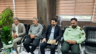 دیدار رئیس آموزشکده ملی مهارت لاهیجان با فرمانده انتظامی شهرستان لاهیجان به مناسبت هفته نیروی انتظامی 2