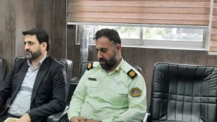 دیدار رئیس آموزشکده ملی مهارت لاهیجان با فرمانده انتظامی شهرستان لاهیجان به مناسبت هفته نیروی انتظامی 6