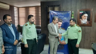 دیدار رئیس آموزشکده ملی مهارت لاهیجان با فرمانده انتظامی شهرستان لاهیجان به مناسبت هفته نیروی انتظامی 10