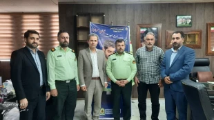 دیدار رئیس آموزشکده ملی مهارت لاهیجان با فرمانده انتظامی شهرستان لاهیجان به مناسبت هفته نیروی انتظامی 11
