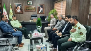 دیدار رئیس آموزشکده ملی مهارت لاهیجان با فرمانده انتظامی شهرستان لاهیجان به مناسبت هفته نیروی انتظامی 14